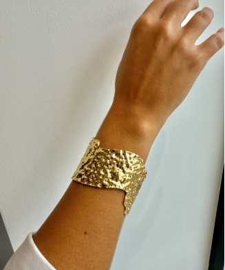Bracelet "Scarlet" acier doré petit modèle
