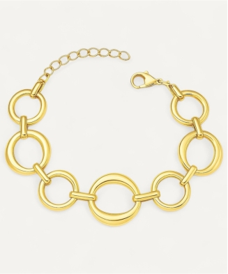 Bracelet "Pénélope" acier doré