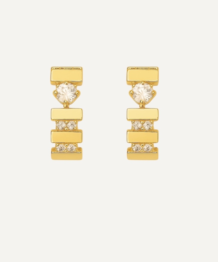 Boucles d'oreilles "Allya" plaqué or