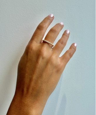 Bague "Queen" plaqué or