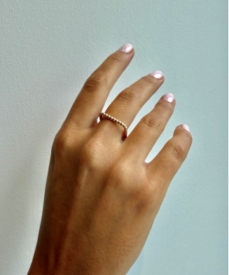 Bague "Olivia" plaqué or