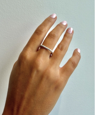 Bague "Queen" argent