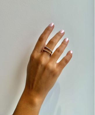 Bague "Queen" argent