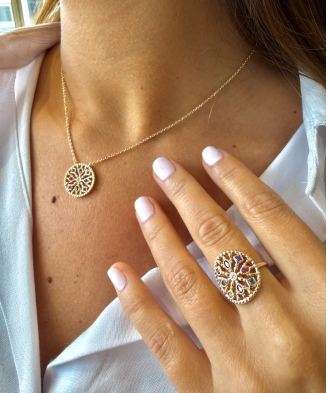 Collier " Elise" plaqué or