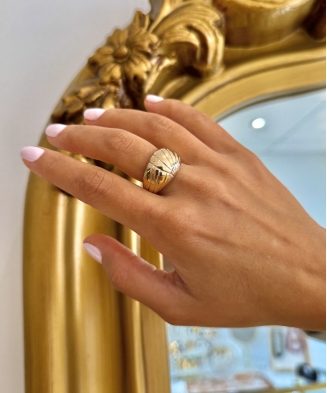 Bague "Ayline" plaqué or