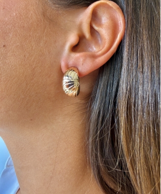 Boucles d'oreilles "Ayline" plaqué or
