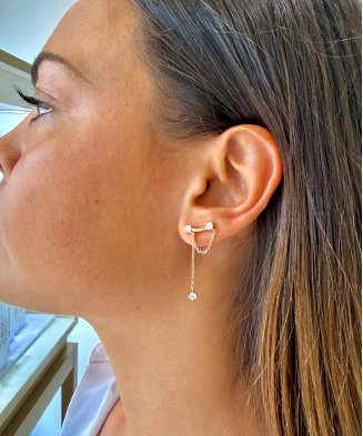 Boucles d'oreilles "Cléo" plaqué or