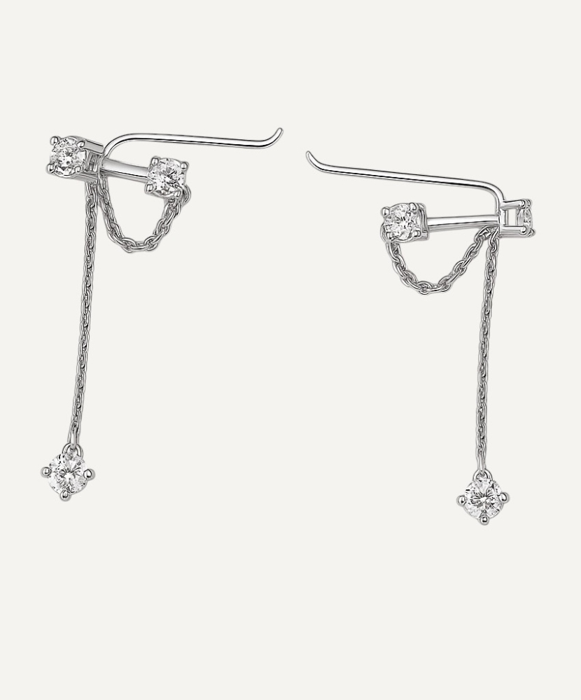 Boucles d'oreilles "Cléo" Argent