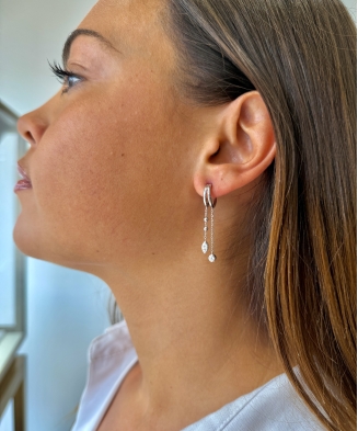 Boucle d'oreille "Néa" Argent unité