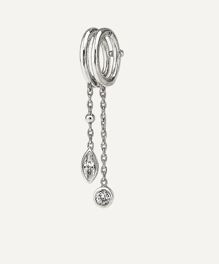 Boucle d'oreille "Néa" Argent unité