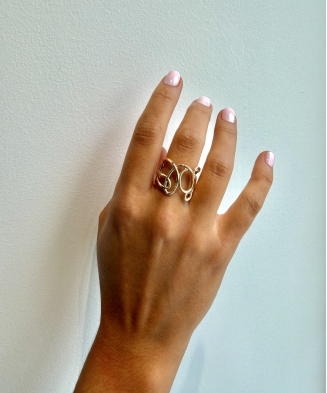 Bague "Noa" plaqué or