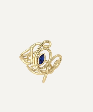 Bague "Mia" plaqué or