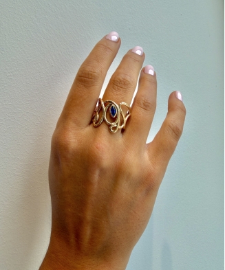 Bague "Mia" plaqué or