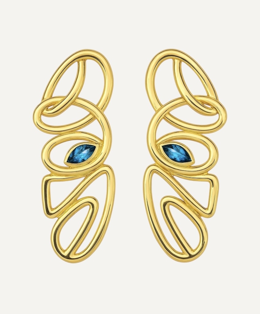 Boucles d'oreilles "Mia" plaqué or