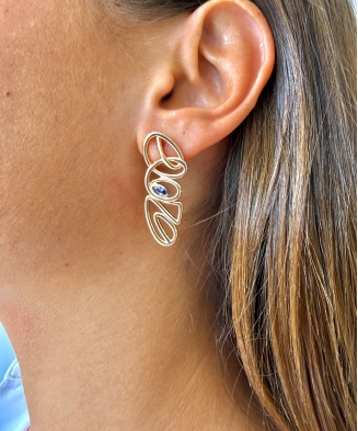 Boucles d'oreilles "Mia" plaqué or
