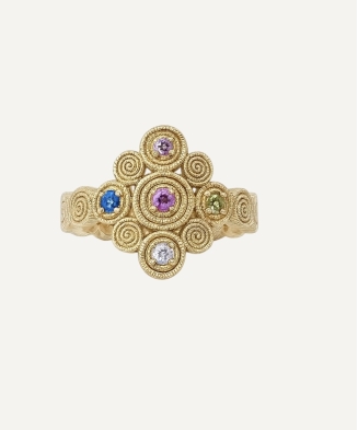 Bague "Elia" plaqué or