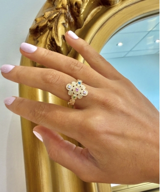 Bague "Elia" plaqué or