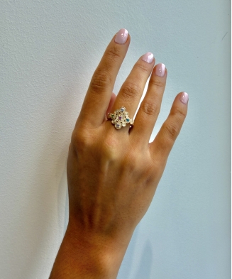 Bague "Elia" plaqué or