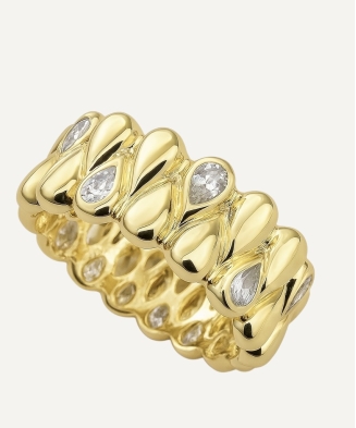Bague "Eden" plaqué or