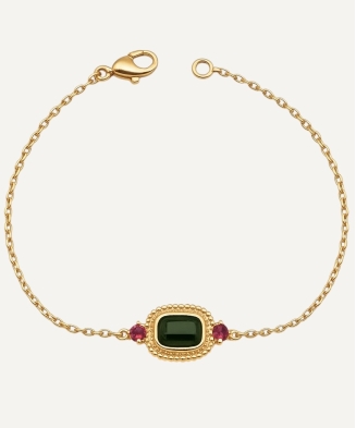 Bracelet "Siena" plaque or