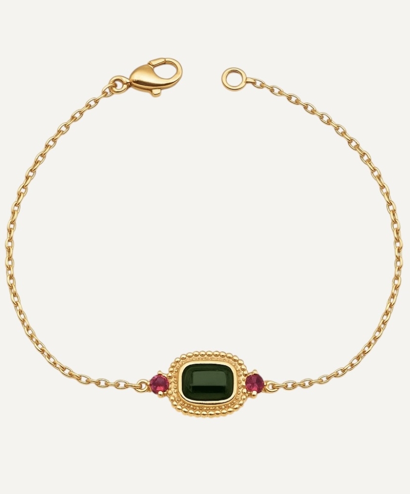 Bracelet "Siena" plaque or