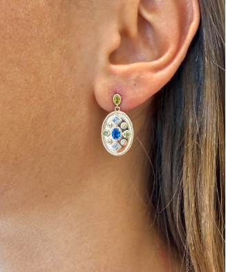Boucles d'oreilles "Maël" plaqué or