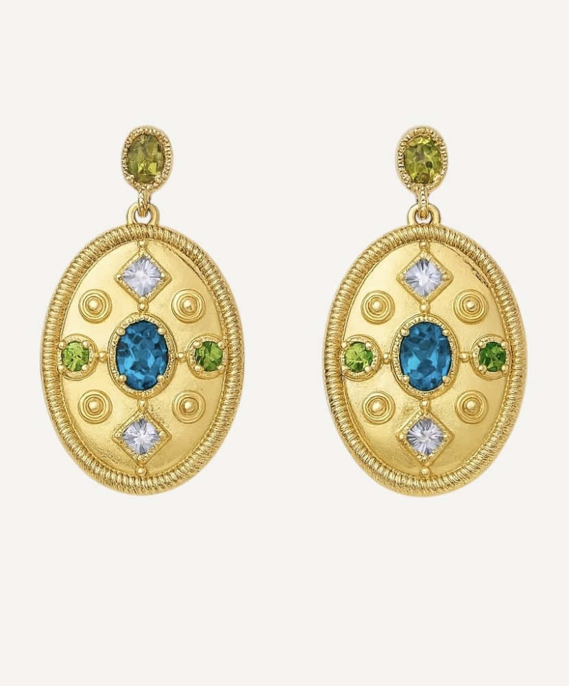 Boucles d'oreilles "Maël" plaqué or
