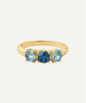 Bague "Aaron" plaqué or