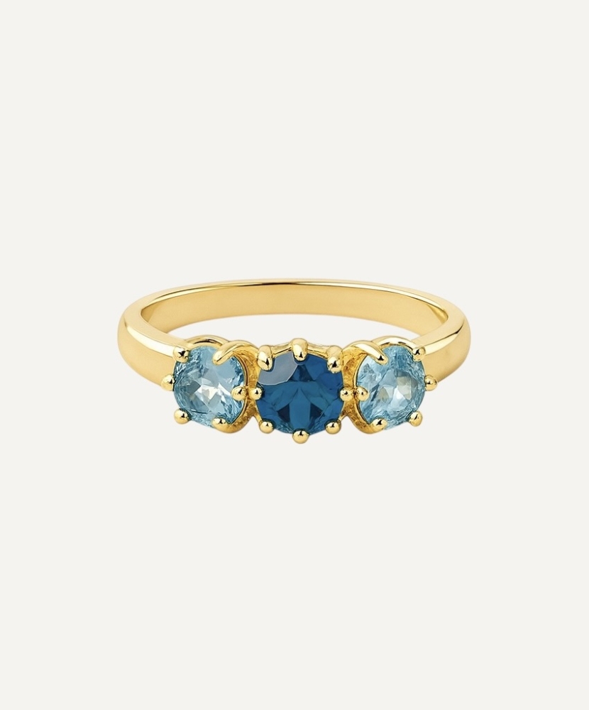 Bague "Aaron" plaqué or