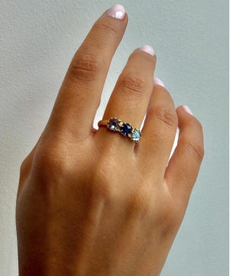 Bague "Aaron" plaqué or