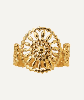 Bague "Lyam" plaqué or