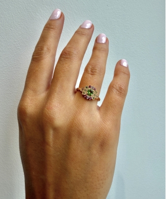 Bague "Pimprenelle" plaqué or