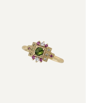 Bague "Pimprenelle" plaqué or