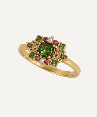 Bague "Pimprenelle" plaqué or