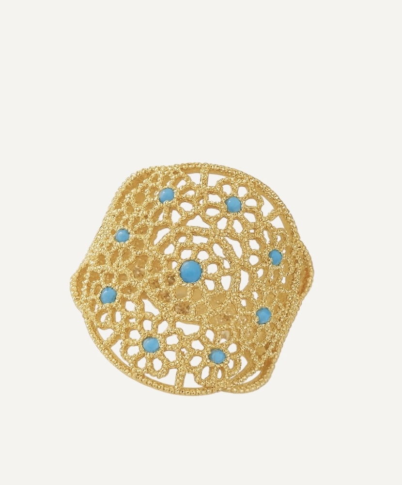 Bague "Inès" plaqué or