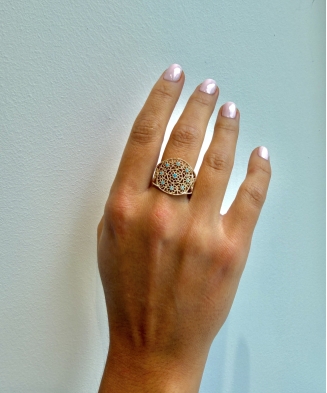 Bague "Inès" plaqué or