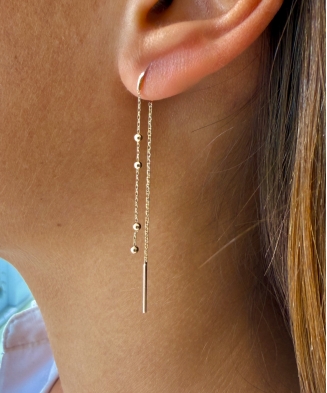 Boucles d'oreilles "Eva" plaqué or