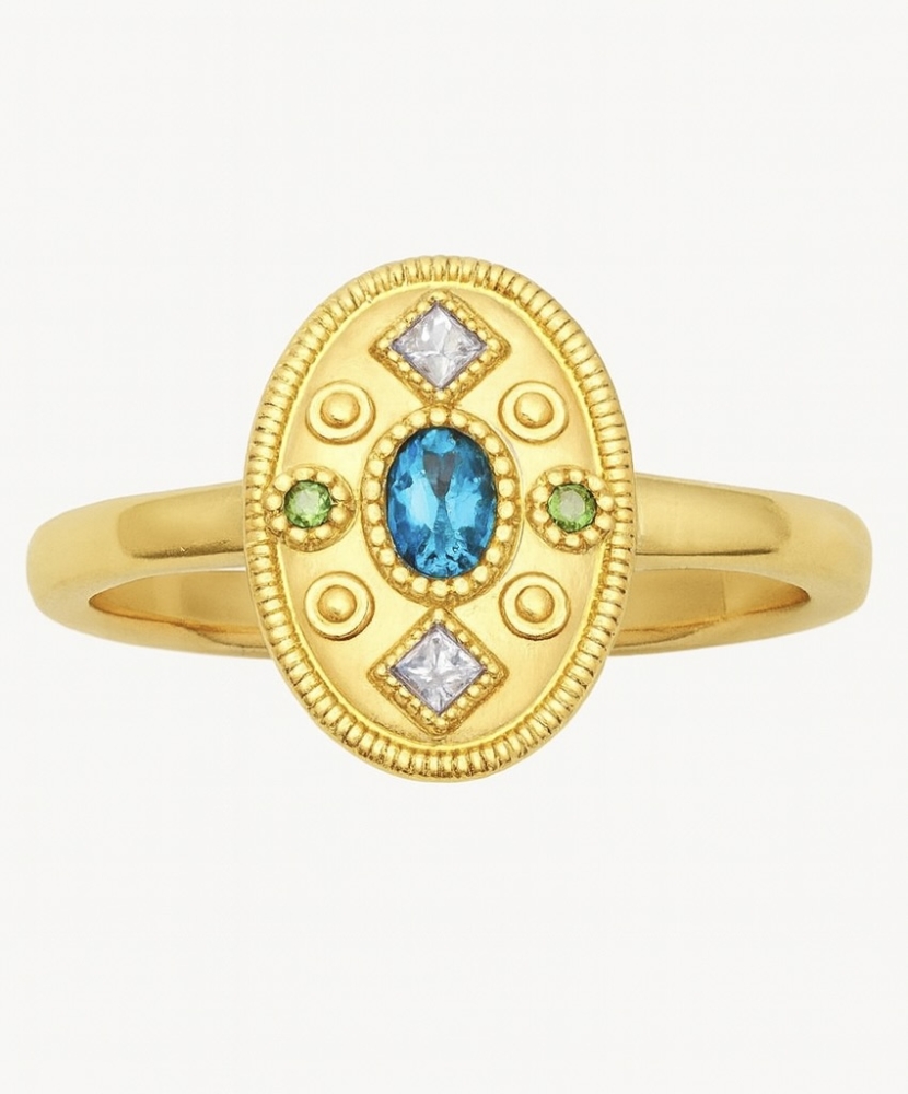 Bague "Maël" plaqué or