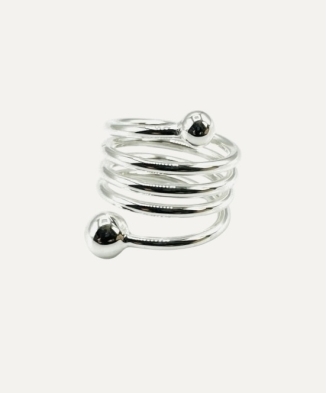 Bague "Iris" triple argent