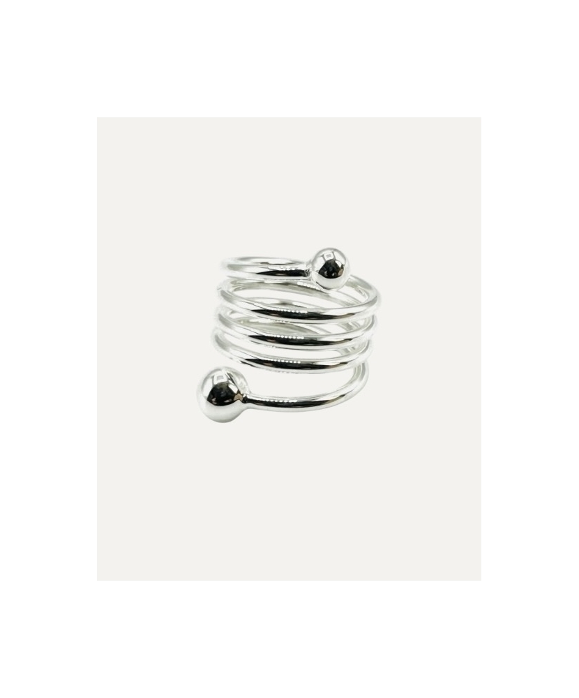 Bague "Iris" triple argent